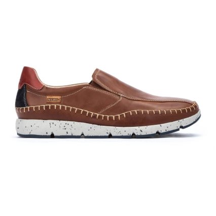 Men's Pikolinos FUENCARRAL Boat Shoes Brown | NZ Q850Q71